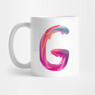 Letter G In Vibrant Watercolor Mug